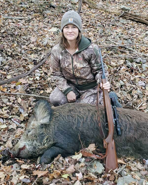 PA Guided Boar Hunts are fun for the ladies at Stonebridge Boar Hunting Preserve.