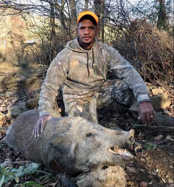 Silver Russian Boar taken at Stonebridge Boar Hunting Preserve in PA